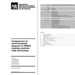 Comparison of environmental impact of FENIX heating systems with heat pump